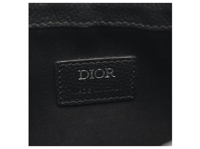 Borsa Saddle Christian Dior Beige Blu navy - vista 4