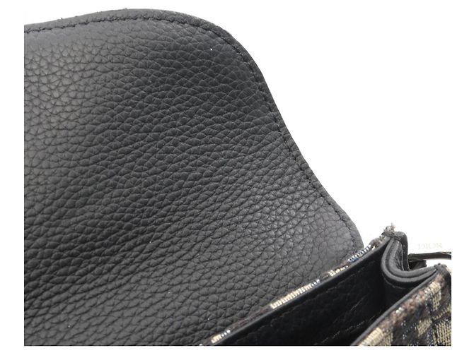 Borsa Saddle Christian Dior Beige Blu navy - vista 6