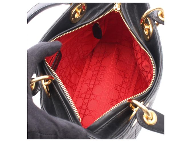 Borsa 2-Way Christian Dior Lady Dior Nero - vista 3