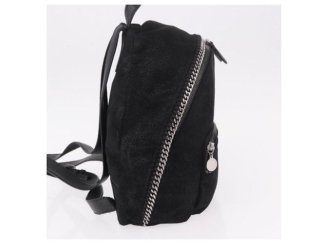 Stella Mc Cartney Stella McCartney Falabella Front Zip Shaggy Deer Mini Nero - vista 4