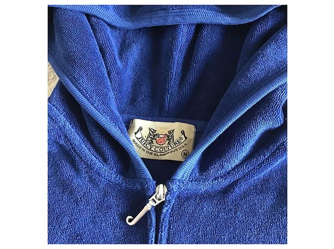 Felpa con zip Juicy Couture Blu - vista 3