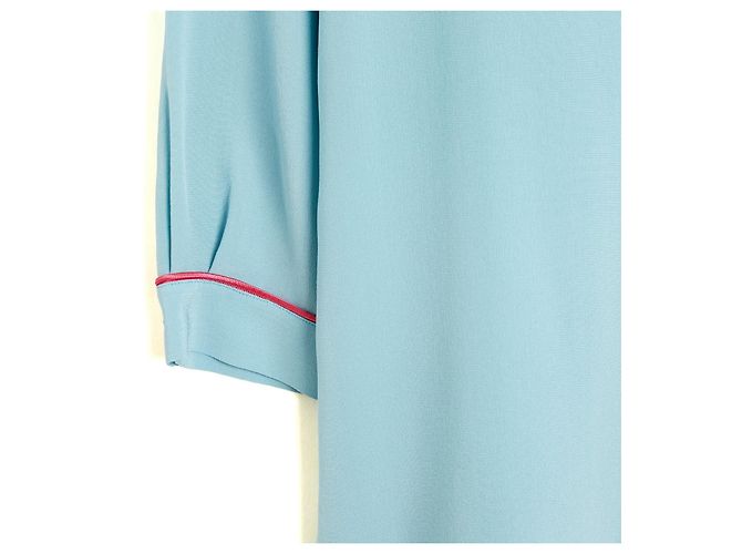 Etro Blusa de Seda Turquesa Azul - vista 3