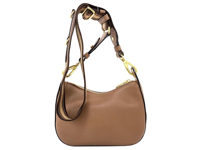 Borsa a Spalla con Logo Prada Marrone - vista 2