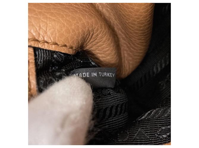 Borsa a Spalla con Logo Prada Marrone - vista 7