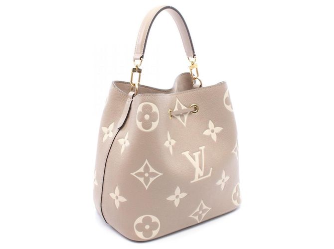 Néonoé Borsa a tracolla Louis Vuitton NeoNoe MM Bicolor Beige Grigio - vista 2