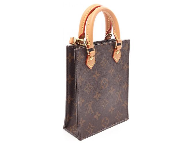 Borsa Petite Sac Plat Louis Vuitton Marrone - vista 2
