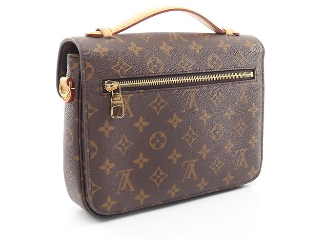 Borsa Louis Vuitton Pochette Metis MM Marrone - vista 2