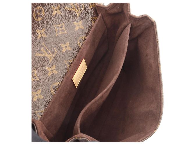 Borsa Louis Vuitton Pochette Metis MM Marrone - vista 3
