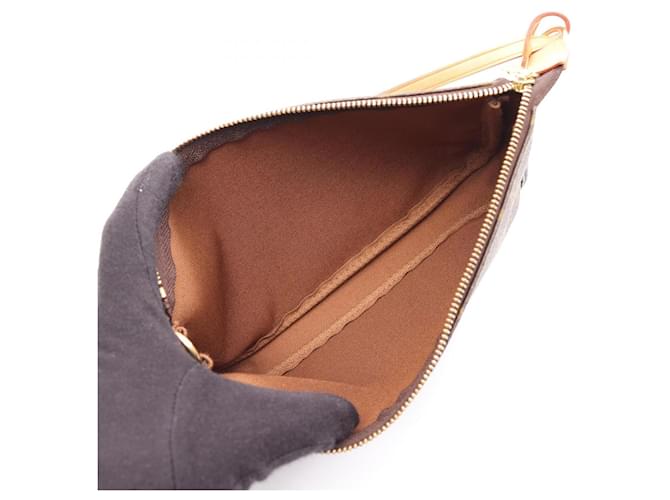 Borsa Louis Vuitton Pochette Accessoires Monogram Marrone - vista 3