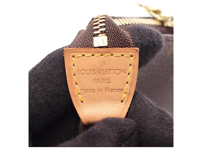 Borsa Louis Vuitton Pochette Accessoires Monogram Marrone - vista 4