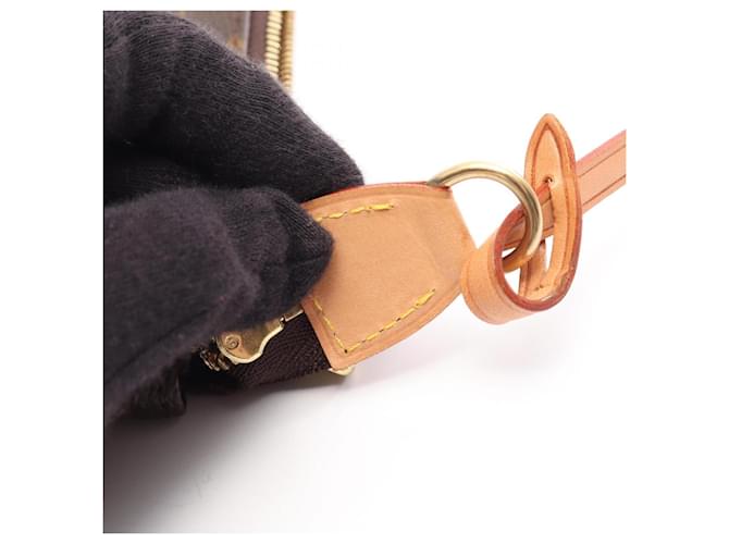 Borsa Louis Vuitton Pochette Accessoires Monogram Marrone - vista 7