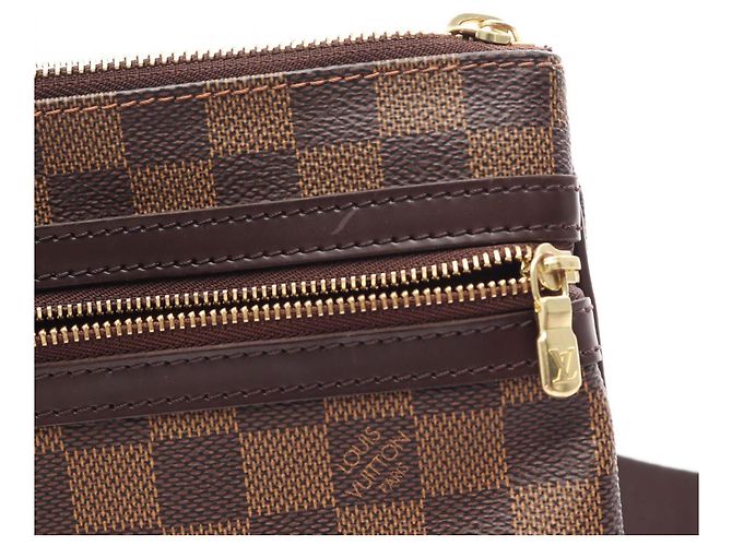 Louis Vuitton Pochette Bosphore Schultertasche Braun Damier ebene - Ansicht 6