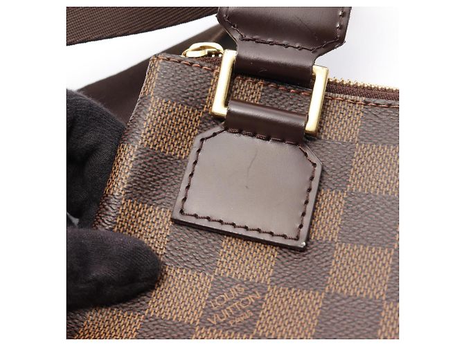 Louis Vuitton Pochette Bosphore Schultertasche Braun Damier ebene - Ansicht 9