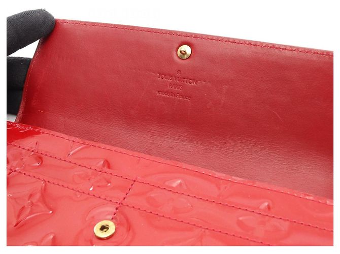 Louis Vuitton Sarah Bi-fold langer Geldbeutel Rot - Ansicht 12