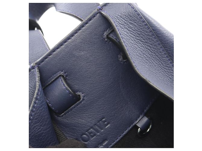 Loewe Hammock Small 2-Way Handtasche Marineblau - Ansicht 6