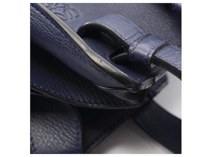 Loewe Hammock Small 2-Way Handtasche Marineblau - Ansicht 9