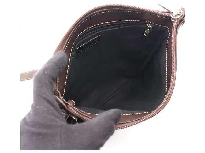 Borsa a Spalla Loewe Anagram Marrone Blu - vista 3