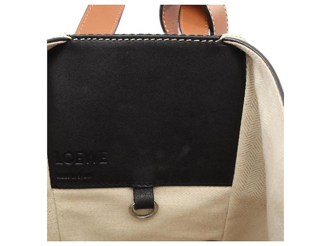Loewe Hammock Small 2-Way Handtasche Braun Schwarz Weiß - Ansicht 10