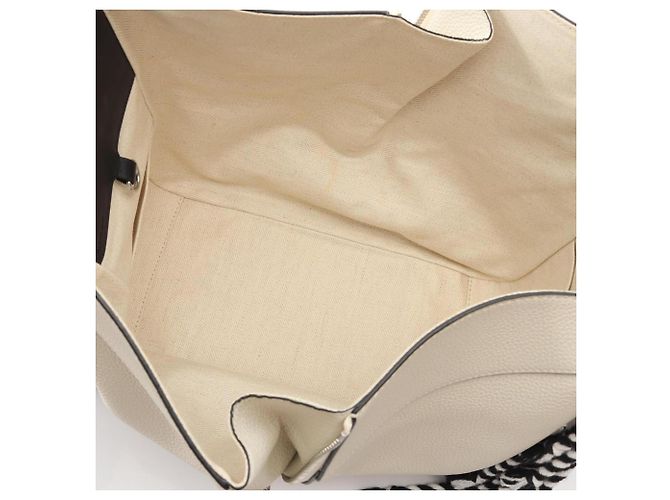 Loewe Hammock Small 2-Way Handtasche Braun Schwarz Weiß - Ansicht 3