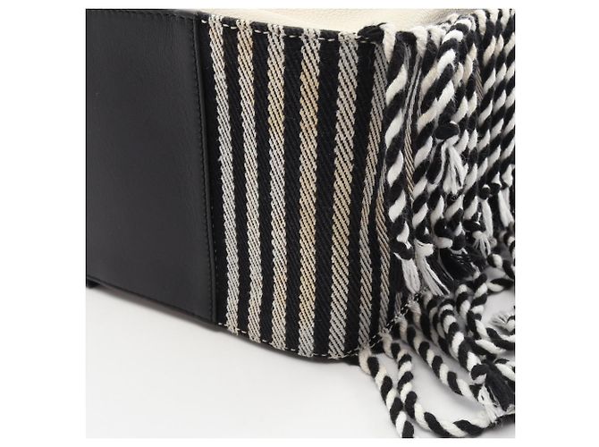 Loewe Hammock Small 2-Way Handtasche Braun Schwarz Weiß - Ansicht 7