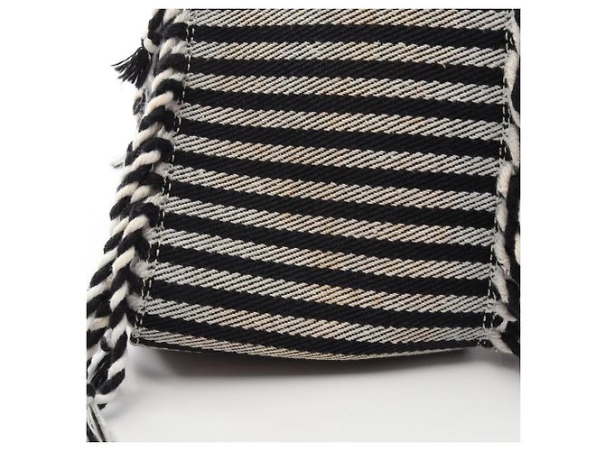 Loewe Hammock Small 2-Way Handtasche Braun Schwarz Weiß - Ansicht 9