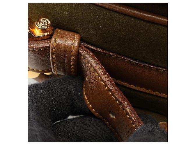 Borsa a spalla Anagram della collezione Siviglia di Loewe Marrone Cachi - vista 10