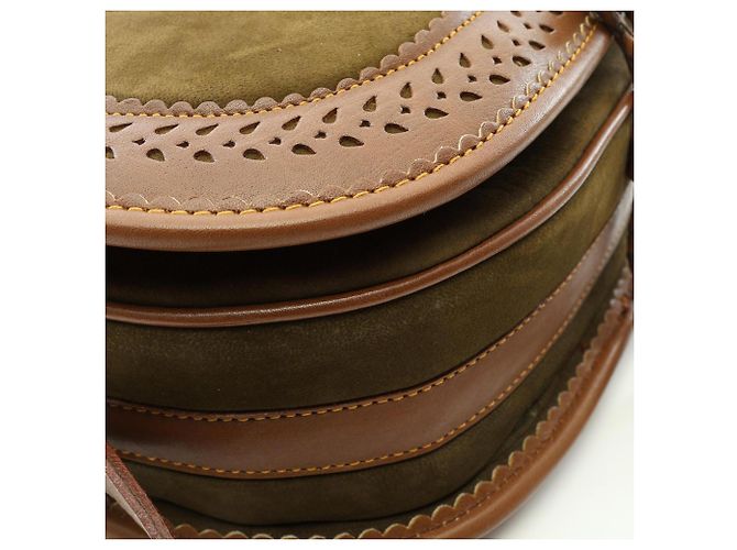 Borsa a spalla Anagram della collezione Siviglia di Loewe Marrone Cachi - vista 9