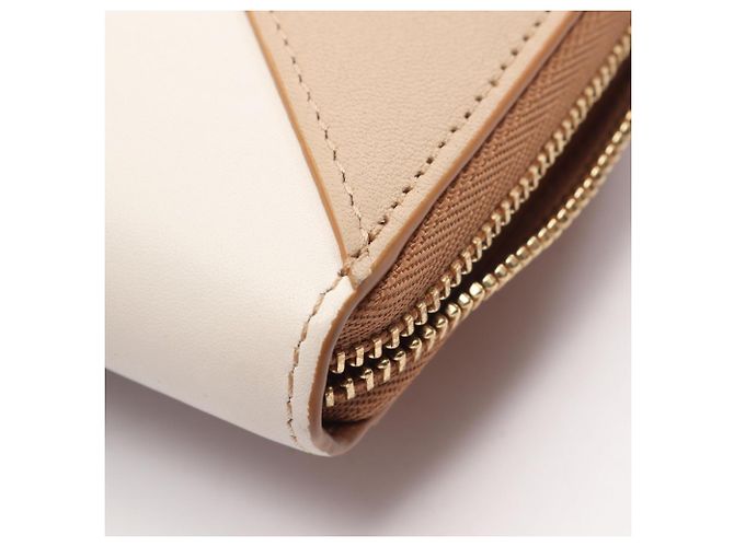 Cartera Loewe Puzzle Zip-Around Castaño Beige Crudo - vista 12