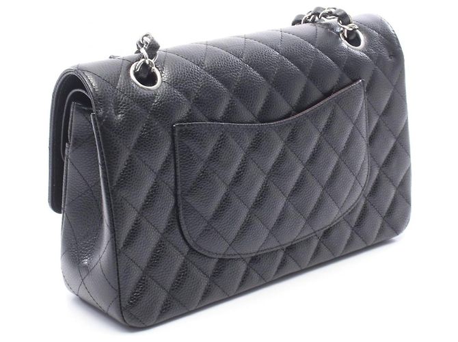 Borsa a tracolla Chanel Matelassé Double Flap Nero - vista 2