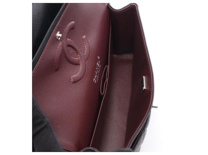 Borsa a tracolla Chanel Matelassé Double Flap Nero - vista 3