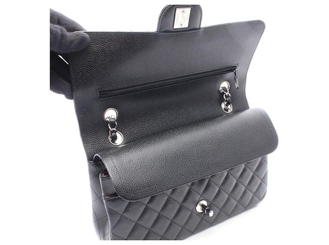 Borsa a tracolla Chanel Matelassé Double Flap Nero - vista 6