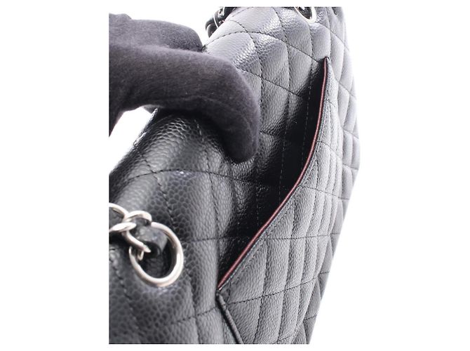 Borsa a tracolla Chanel Matelassé Double Flap Nero - vista 7