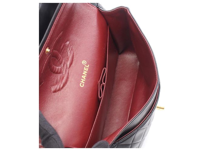 Borsa a Spalla Chanel Matelassé Double Flap Nero - vista 3