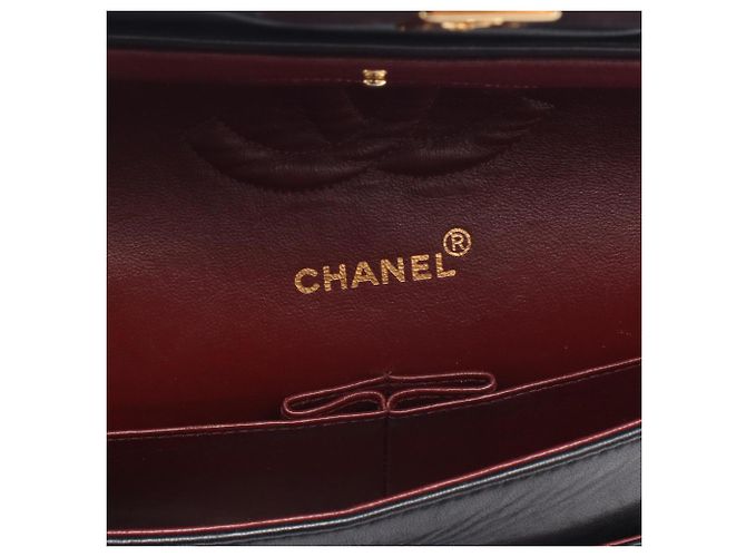 Borsa a Spalla Chanel Matelassé Double Flap Nero - vista 4