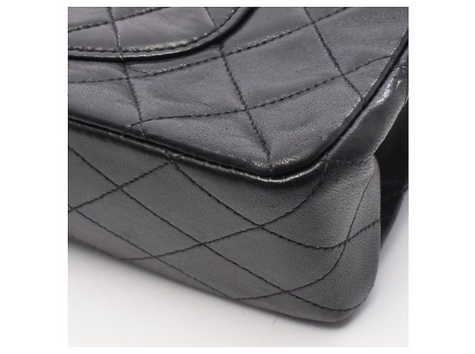 Borsa a Spalla Chanel Matelassé Double Flap Nero - vista 7