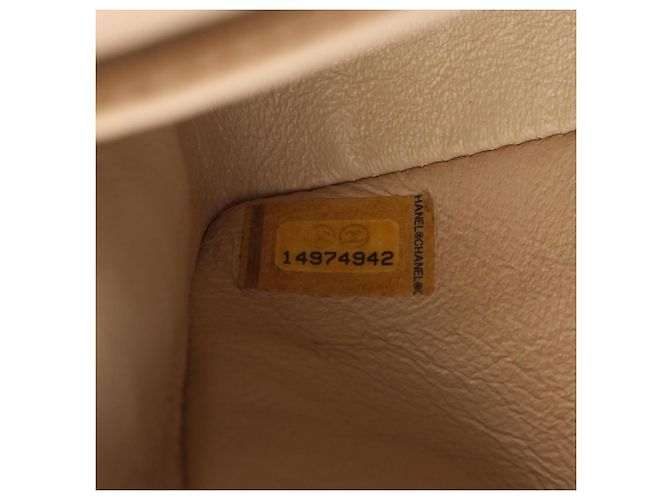 Borsa a tracolla Chanel Matelassé Double Flap Beige - vista 5