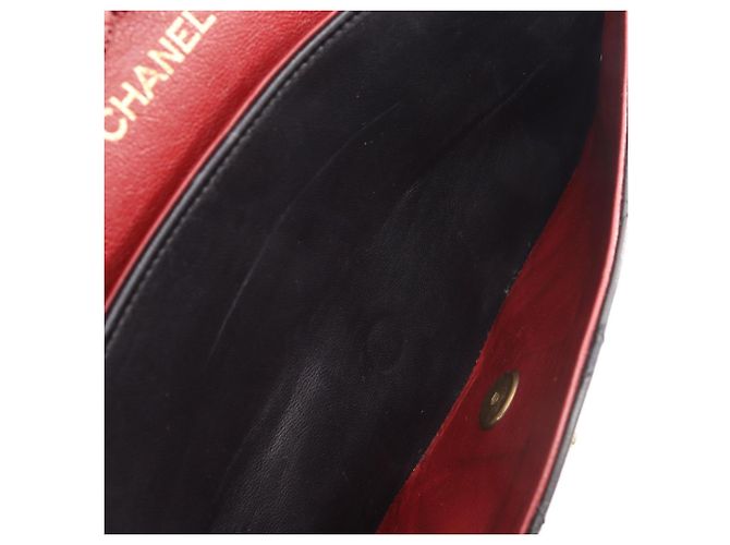 Borsa a tracolla Chanel Matelassé Double Flap Nero - vista 7