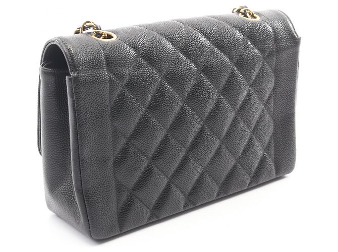 Borsa a Spalla Chanel Matelassé Diana Flap Nero - vista 2