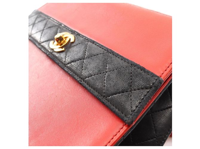 Borsa a Spalla Chanel Matelassé Nero Rosso - vista 13