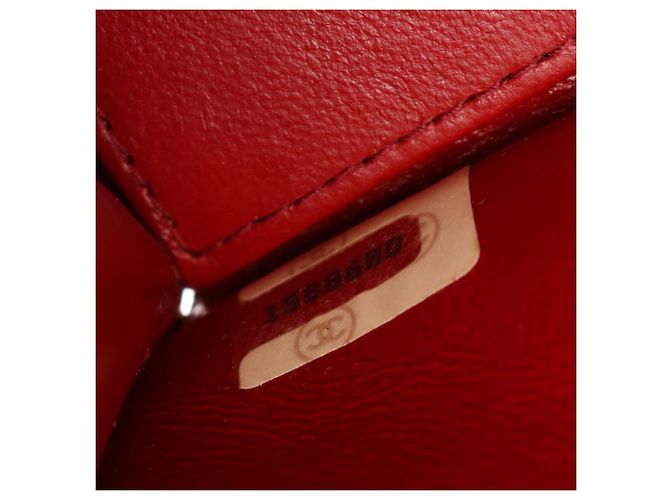 Borsa a Spalla Chanel Matelassé Nero Rosso - vista 5