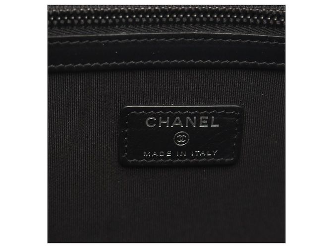 Clutch/Borsa a mano in pelle matelassé Chanel Schwarz - Ansicht 4
