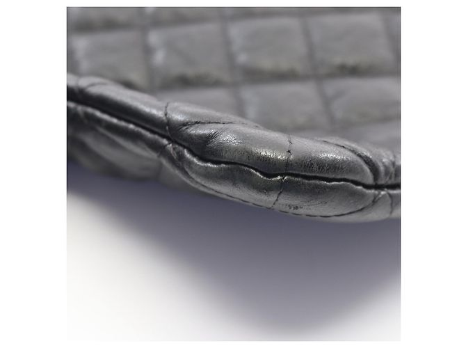 Clutch/Borsa a mano in pelle matelassé Chanel Schwarz - Ansicht 8