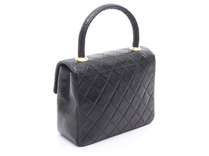 Borsa Chanel Mini Matelassé Top Handle Nero - vista 2