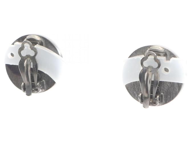 Orecchini a clip con logo CHANEL Nero Argento - vista 2