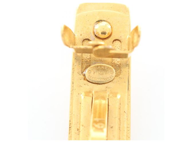 Barrette Chanel placcata oro Beige - vista 3