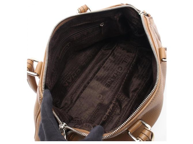 Chanel Beigefarbene Leder-Fransen-Tote-Bag - Ansicht 3