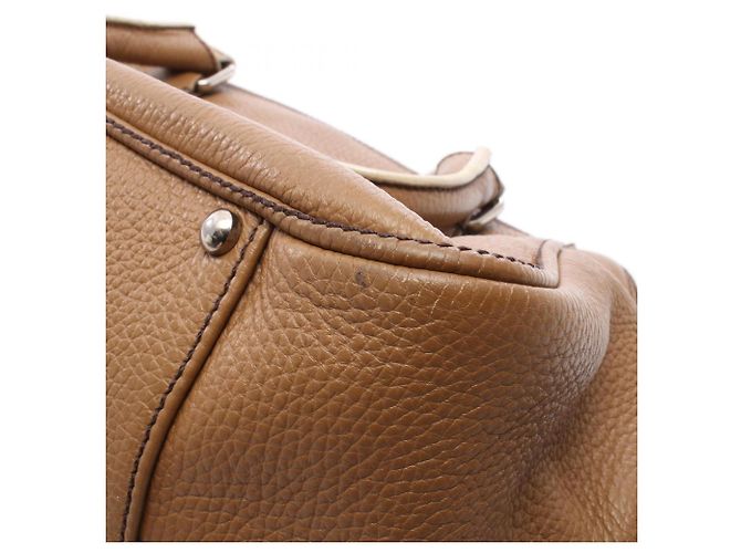 Chanel Beigefarbene Leder-Fransen-Tote-Bag - Ansicht 9