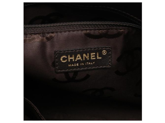 Borsa Tote Chanel Wild Stitch Marrone - vista 4