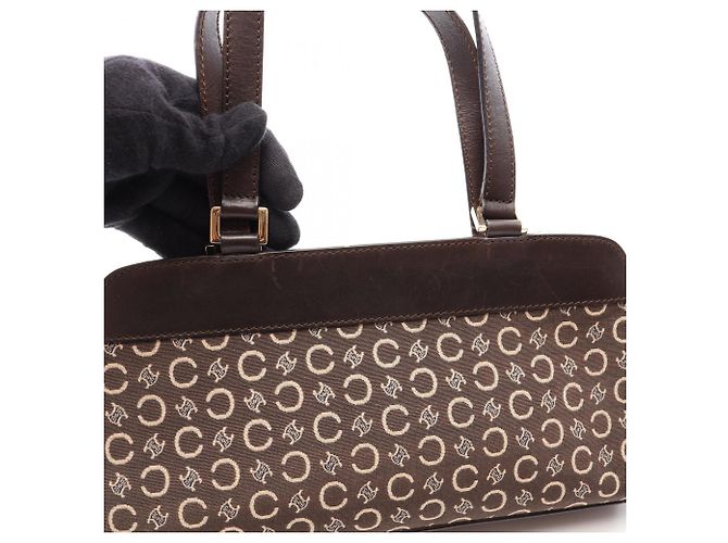 Céline Bolso Celine C Macadam marrón Castaño - vista 10
