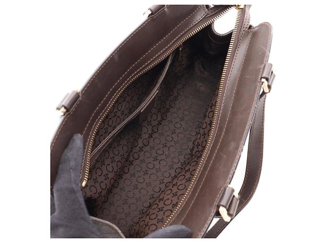 Céline Bolso Celine C Macadam marrón Castaño - vista 3